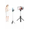 Selfie Çubuğu Tripod Bluetooth Kumandalı Selfie Çubuğu Telefon Tutucu