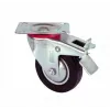 Servis Tekeri - Tablalı Frenli Siyah Döner - Çap 80 Mm