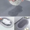 Sihirli Süper Su Emici Kaymaz Tabanlı Oval Paspas 40*60 Cm
