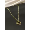Şimşek Mineli Çelik Kolye