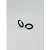 Siyah  Çelik Erkek Küpe Çap (8 Mm) Kalınlık (2 Mm) - Ekp0035