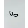 Siyah Çelik Erkek Küpe Çap (9 Mm) Kalınlık (3 Mm) - Ekp0016