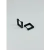 Siyah  Çelik Erkek Küpe Çap (9 Mm) Kalınlık (3 Mm) - Ekp0024