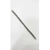 Siyah Deri / Çelik  Erkek Deri Bileklik 20 Cm  - Ebl0048