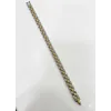 Siyah Deri / Çelik  Erkek Deri Bileklik 20 Cm  - Ebl0058