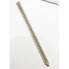 Siyah Deri / Çelik  Erkek Deri Bileklik 20 Cm  - Ebl0060