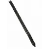 Siyah Deri / Çelik  Erkek Deri Bileklik 20 Cm  - Ebl0061