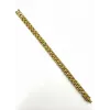 Siyah Deri / Çelik  Erkek Deri Bileklik 20 Cm  - Ebl0071