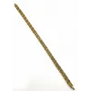 Siyah Deri / Çelik  Erkek Deri Bileklik 20 Cm  - Ebl0082