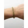 Siyah Deri / Çelik  Erkek Deri Bileklik 20 Cm  - Ebl0082