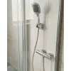 Siyah Duş Başlığı Seti Spiral Hortumlu El Duşu Ve Duvar Askısı Banyo Seti