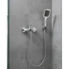 Siyah Duş Seti El Duşu Başlığı Spiral Hortum Dayanıklı Banyo Duş Aksesuarı