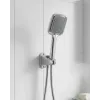 Siyah Duş Seti El Duşu Başlığı Spiral Hortum Ve Duvar Askısı Banyo Duş Seti
