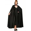 Siyah Renk Yakalı Halloween Pelerini 120 Cm