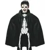 Siyah Renk Yakalı Halloween Pelerini 90 Cm