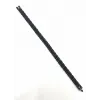 Siyah - Sarı Deri / Çelik  Erkek Deri Bileklik 20 Cm  - Ebl0069