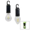 Solar - Usb Şarj Seyyar Ampul Model=rustik Kamp Lambası Mandallı Kanca Askılık 3-kademe Işık Pt-331
