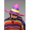 Sombrero Meksika Şapkası Renkli Örme Hasır Yetişkin Boy