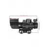SPIKE 4X32 Kırmızı Işıklı  Dürbünü 4x32