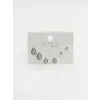 Su Damlası Detaylı Altılı Küpe - Kp00585