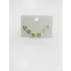 Taşlı Kalp Detaylı Altılı Küpe - Kp00594