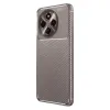 Tecno Spark 30 Pro Kılıf Auto Focus Karbon Kapak - Gri