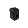 Tekli Yüksek Voltaj Korumalı Duvar Prizi 2x Type-c 1x Usb Çıkışlı Priz Grup Priz Çoğaltıcı Siyah