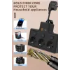 Termal Akım Korumalı 3’lü Duvar Tipi Priz 1x Usb 2x Type-c Çıkışlı Grup Priz Çoğaltıcı (3500w)