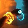 Turuncu Led Işıklı Baskı Yapılabilen Pilli Bileklik Bilezik 1,5 Cm Genişlik