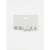 Üçgen Detaylı Altılı Küpe - Kp00646