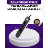 Usb Yuvalı Anahtarlı Üçlü Priz 2 Metre Kablolu