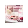 Waves Nostalji Plak Görünümlü Bluetooth Hoparlör 3d Ses Dalgası Retro Müzik Plak Pembe