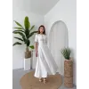 Wera Taşlı Fiyonk Detaylı Elbise