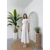 Wera Taşlı Fiyonk Detaylı Elbise