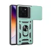 Xiaomi Mi 14t Pro Kılıf Pars Lens Yüzüklü Silikon - Yeşil