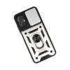 Xiaomi Poco M5 Kılıf Pars Lens Yüzüklü Silikon - Gümüş