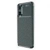 Xiaomi Poco X7 Pro Kılıf Auto Focus Karbon Kapak - Koyu Yeşil