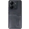 Xiaomi Redmi 13c Kılıf Sara Kartvizitli Deri Kılıf - Siyah
