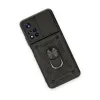 Xiaomi Redmi Note 11t Kılıf Pars Lens Yüzüklü Silikon - Siyah