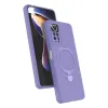Xiaomi Redmi Note 12 Pro 4g Regal Magsafe Standlı Kapak - Lila