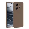 Xiaomi Redmi Note 14 4g Kılıf First Silikon - Kahverengi