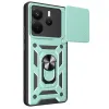 Xiaomi Redmi Note 14 4g Pars Lens Yüzüklü Silikon - Yeşil