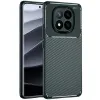 Xiaomi Redmi Note 14 Pro Plus Kılıf Auto Focus Karbon Kapak - Koyu Yeşil