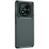 Xiaomi Redmi Note 14 Pro Plus Kılıf Auto Focus Karbon Kapak - Koyu Yeşil