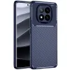 Xiaomi Redmi Note 14 Pro Plus Kılıf Auto Focus Karbon Kapak - Lacivert