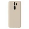 Xiaomi Redmi Note 8 Pro Kılıf First Silikon - Krem