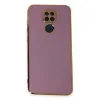 Xiaomi Redmi Note 9 Kılıf Volet Silikon - Mor