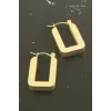 Xuping Dikdörtgen Lüks Çelik Küpe