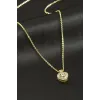 Xuping Kalp Zirkon Taşlı Lüks Çelik Kolye