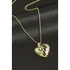 Xuping Kalp Zirkon Taşlı Lüks Çelik Kolye